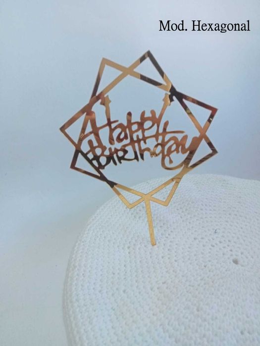 Golden Acrylic Cake Toppers64584425452291120