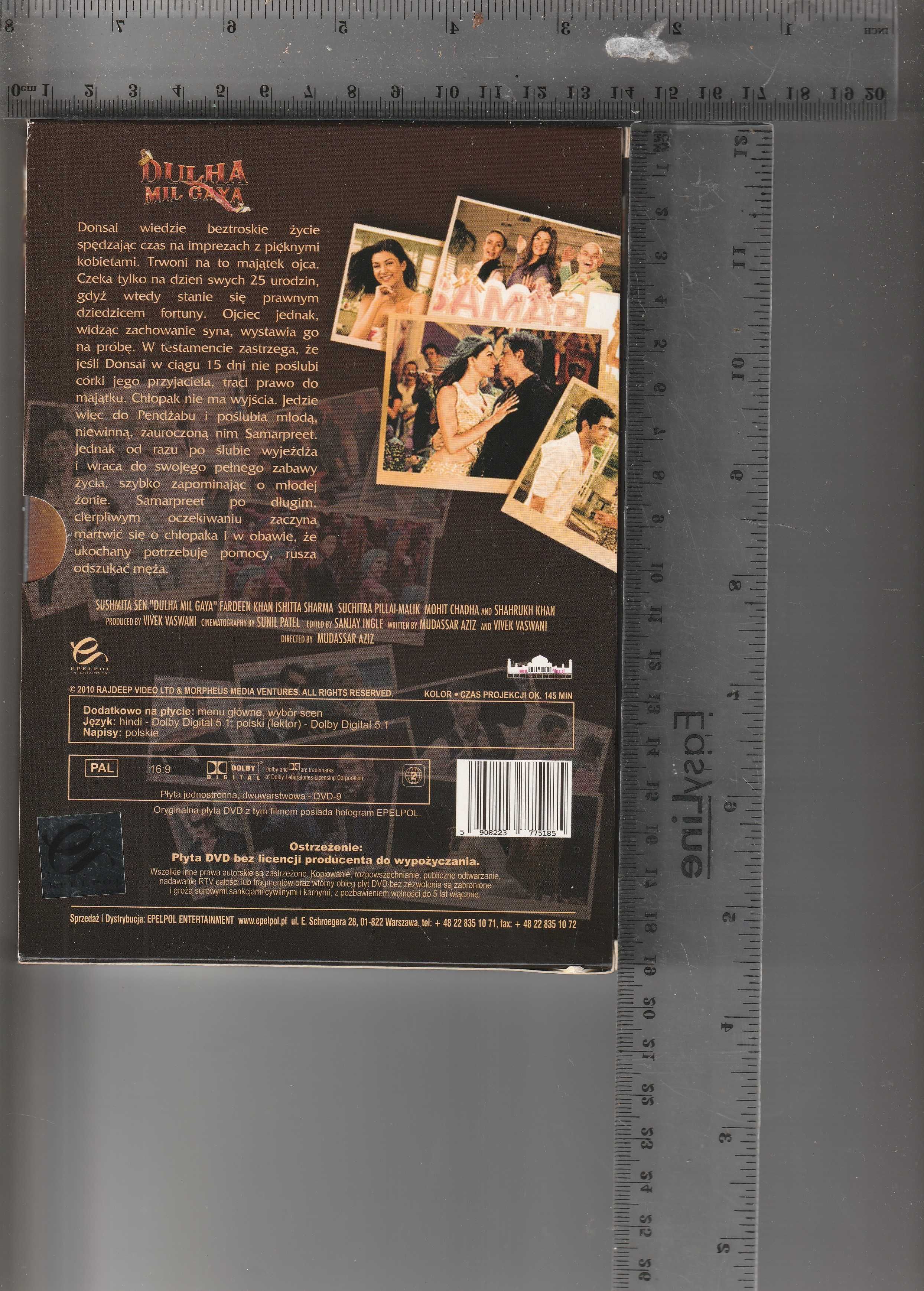 Odnaleziony narzeczony Shahrukh Khan DVD