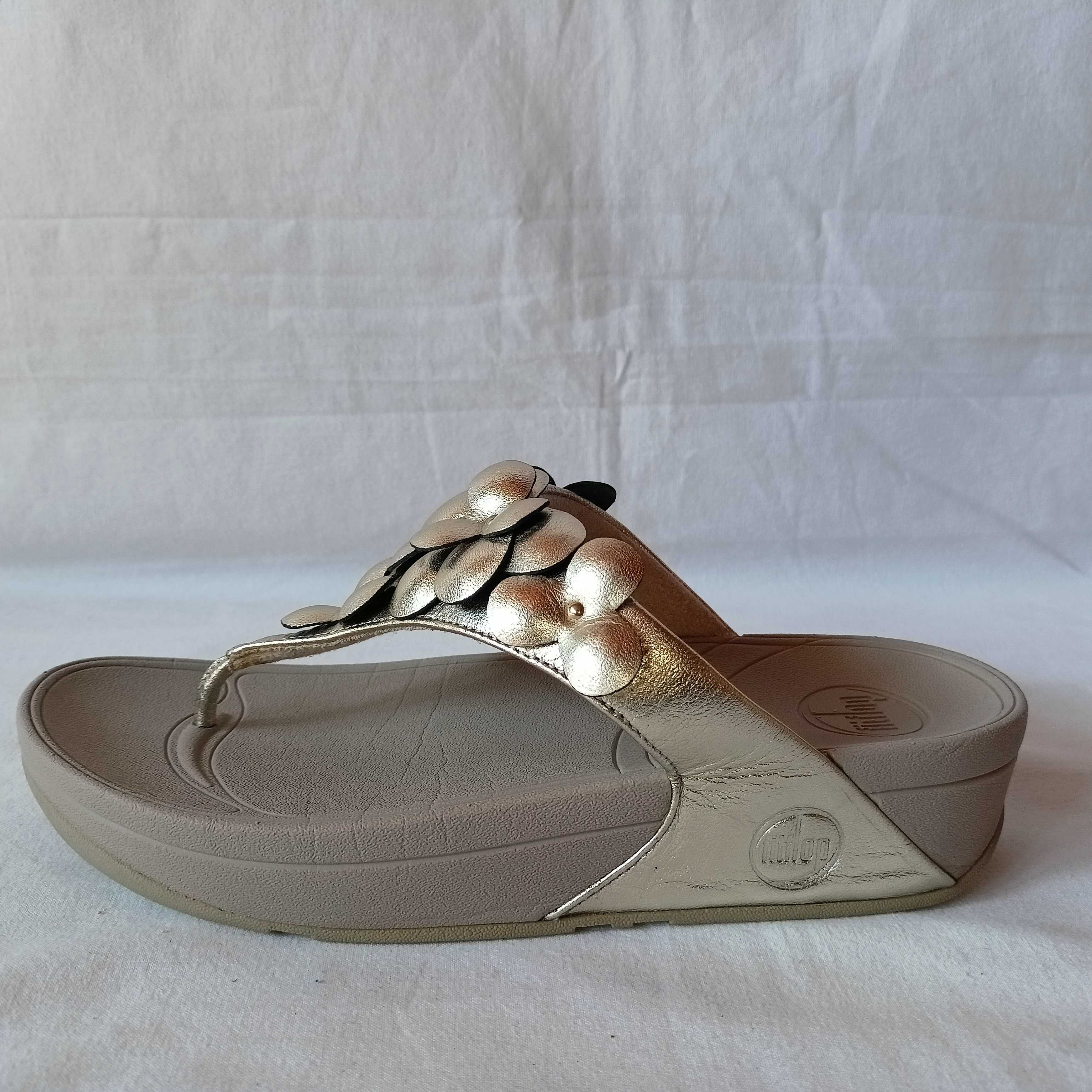 fitflop roz. 39 - dł. wkł. 25 cm /z metki/- skóra - stan bdb