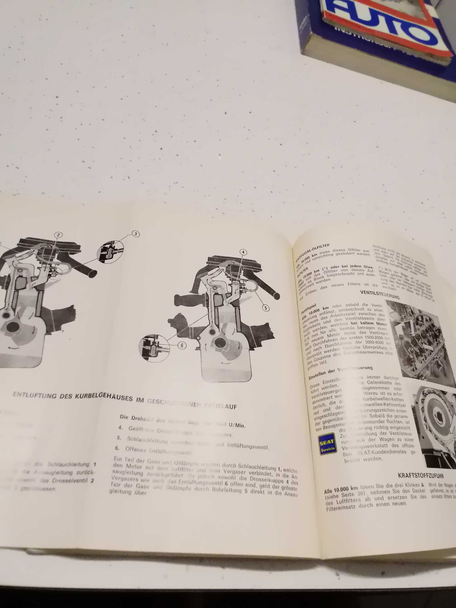 SEAT-850 orginalna instrukcja obsługi z roku 1972