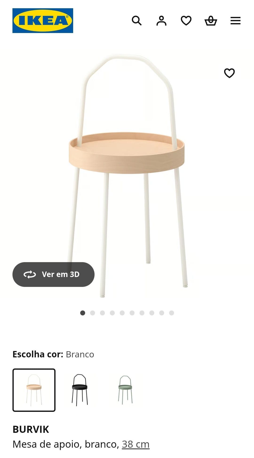Mesa de apoio Burvik