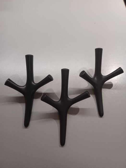 Wieszaki czarne 3 sztuki