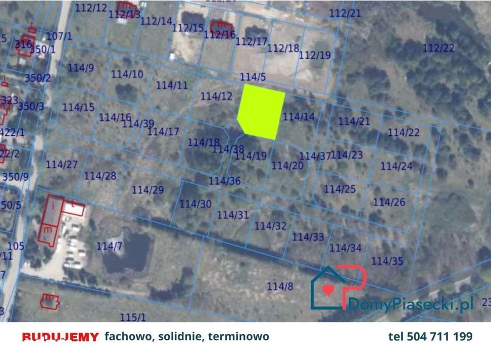 Działka budowlana na osiedlu domów jednorodzinnych