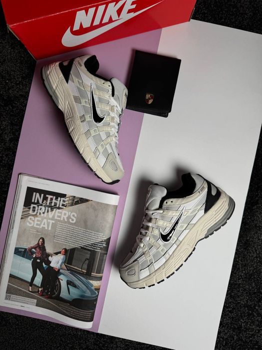 Жіночі кросівки найк Nike P-6000 Fleece Beige White Black [36-41]