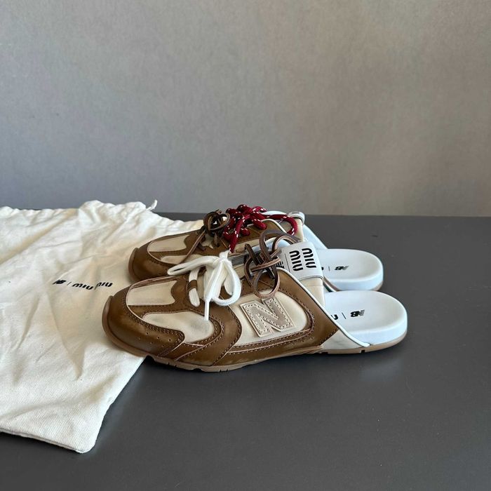 NewBalance_x_MiuMiu_530 SL Mule Brązowy 39