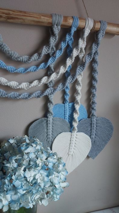 Painel de decoração em Macramé