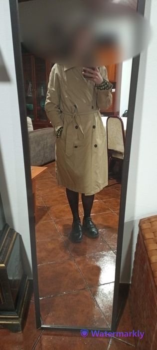 Sobretudo Trench gabardina