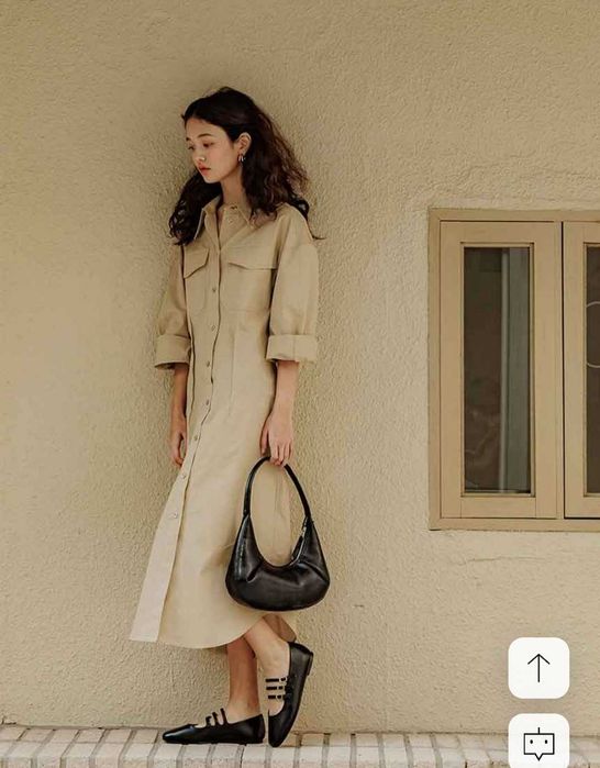 Сукня  міді на гудзиках H&M, розмір S