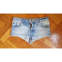 Top Shop Topshop Spodenki Jeansowe Jeansy Shorty Pin Up r. 36 S W 28