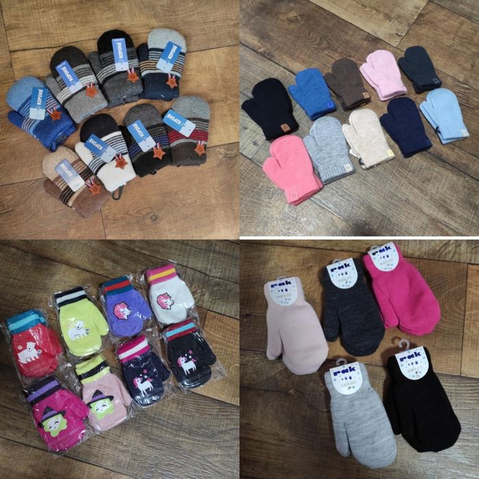 Рукавички дитячі краги теплі мітенки рукавиці без пальців