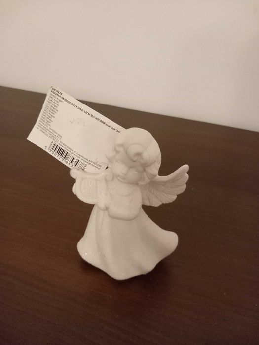 Figurka Anioł gips 13 cm