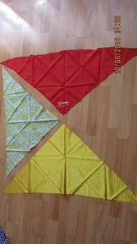 Шейные треугольные шелковые капроновые х/б платочки. Платок