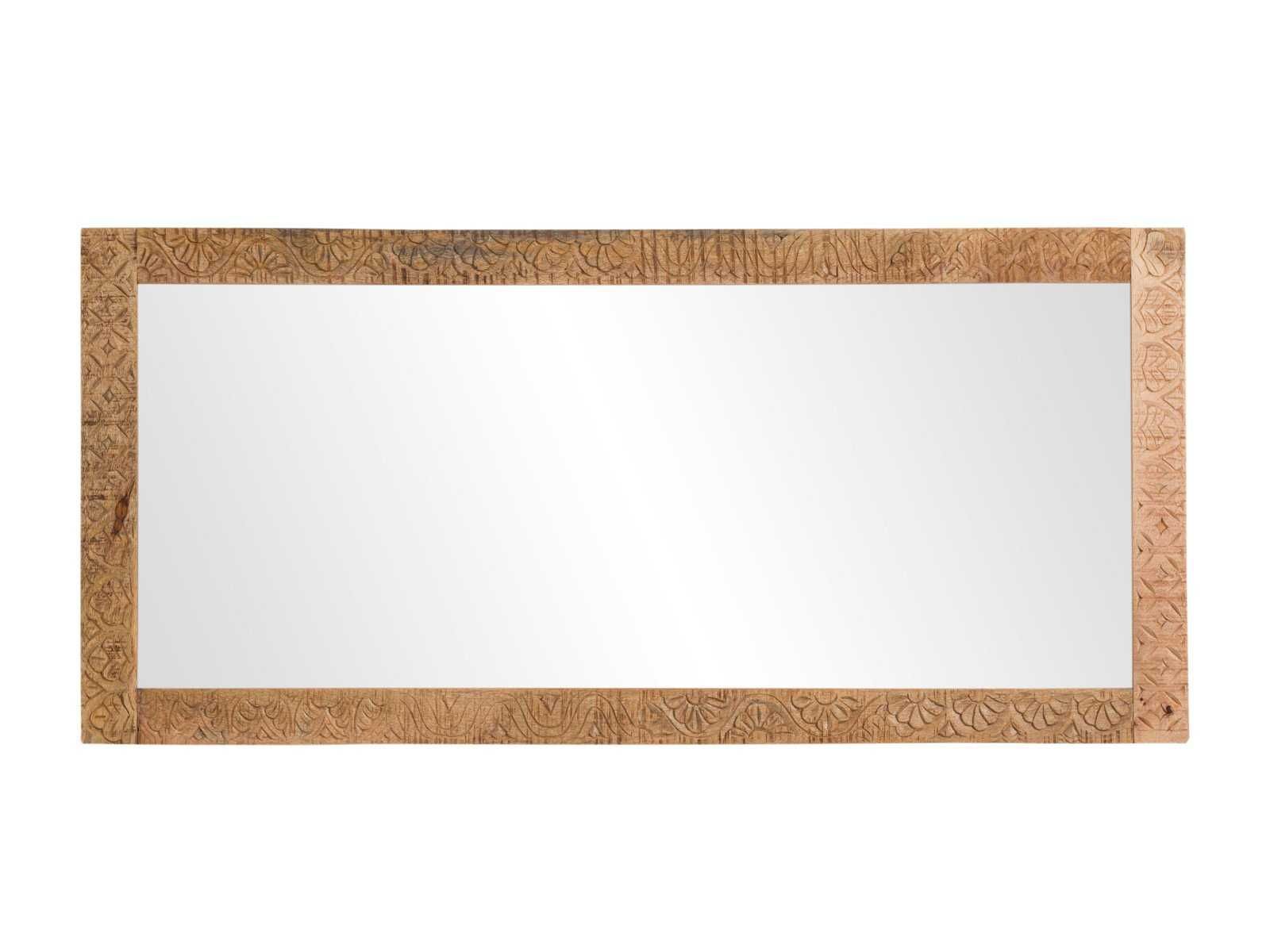 Lustro Bombay 150x70 drewno mango rzeźbione