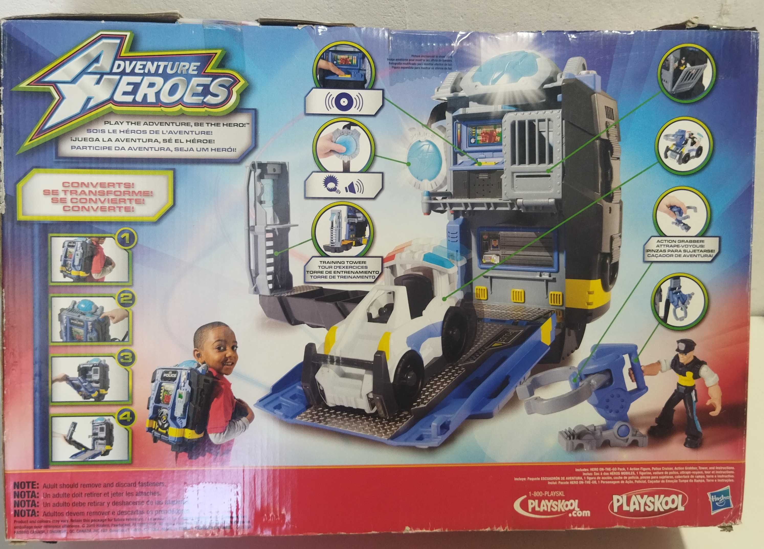 PLAYSKOOL komisariat policji plecak świeci gra