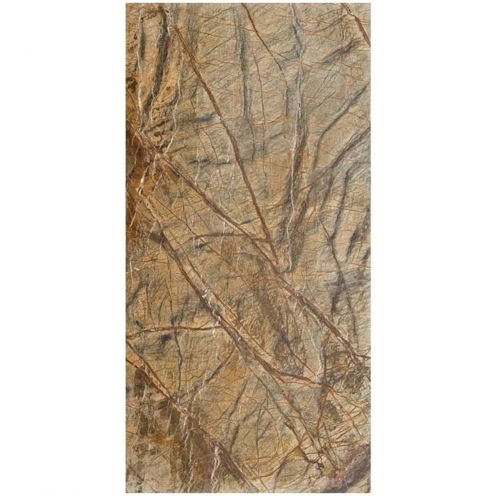 Płytki Marmur Rain Forest Brown szczotkowany lub poler 61x30,5x1,2 cm