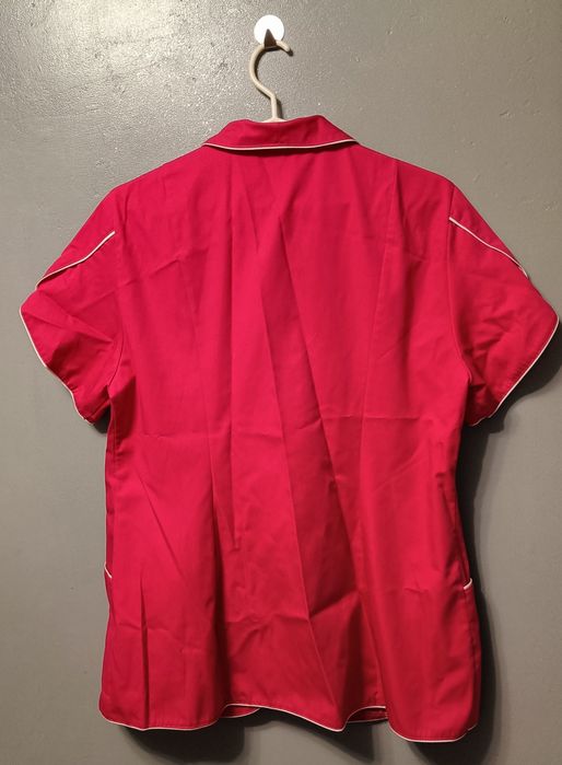 Fartuch kosmetyczny amarantowy róż