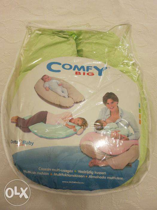 Almofada de amamentação Comfy Big da Delta Baby - dulpa face