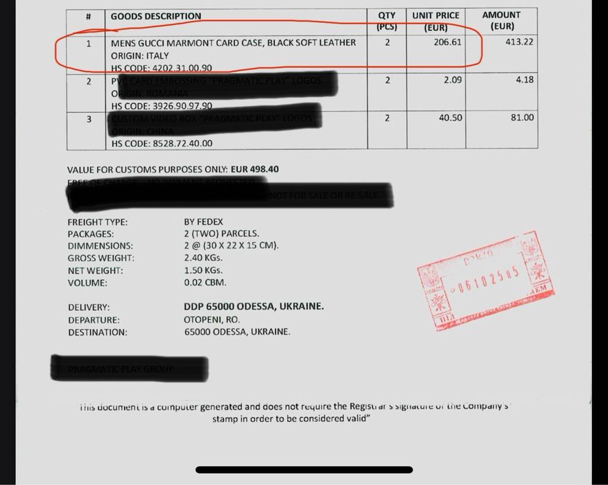 Кардхолдер Gucci (оригинал)