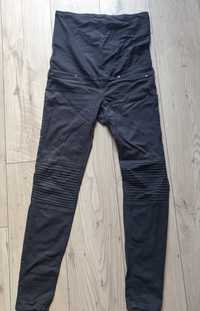 Spodnie jeans ciążowe h&m czarne 38 M