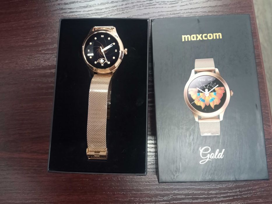 Smartwatch Maxcom Fw42 Gold, nigdy nie używany