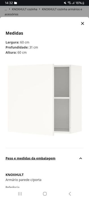 Exaustor integrado em móvel de parede com porta e 2 prateleiras