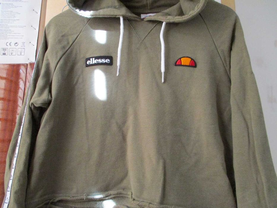 худи кроп топ Ellesse с лампасами