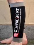 Компрессионные спортивные гетры сompressport, чорные