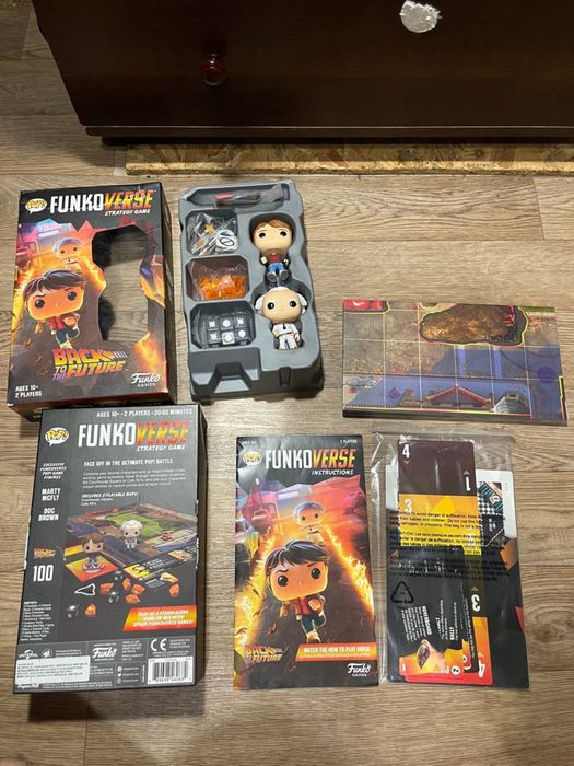Фігурки фанко поп funko pop з настольною грою назад у майбутне