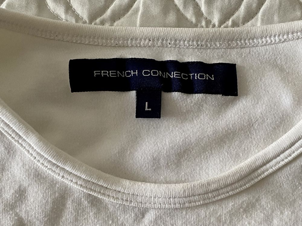 Fcuk French Connection T-shirt klasyczny kultowy F*ck rozmiar L