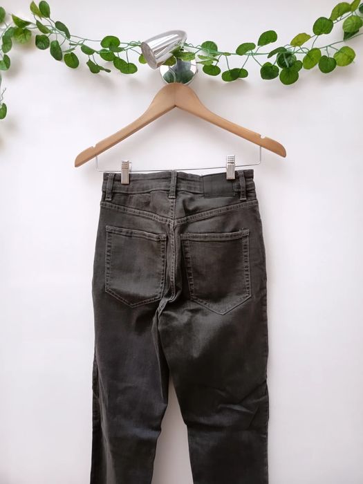 Calças de Ganga Cinzentas Escuras