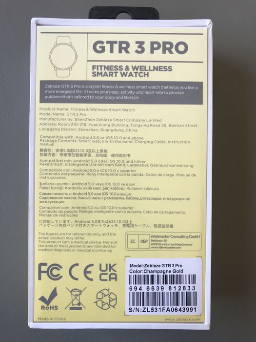 Smartwatch Zeblaze Gtr 3 Pro Android NOVO