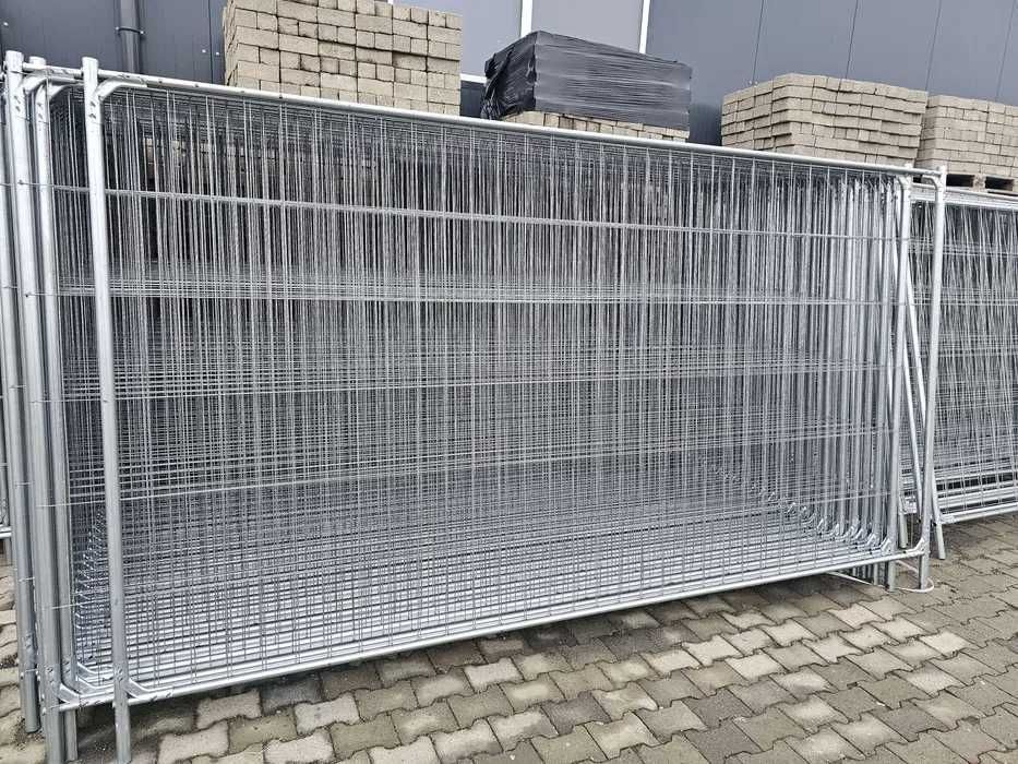 Ogrodzenie Tymczasowe Budowlane Ażurowe Przestawne z Transportem
