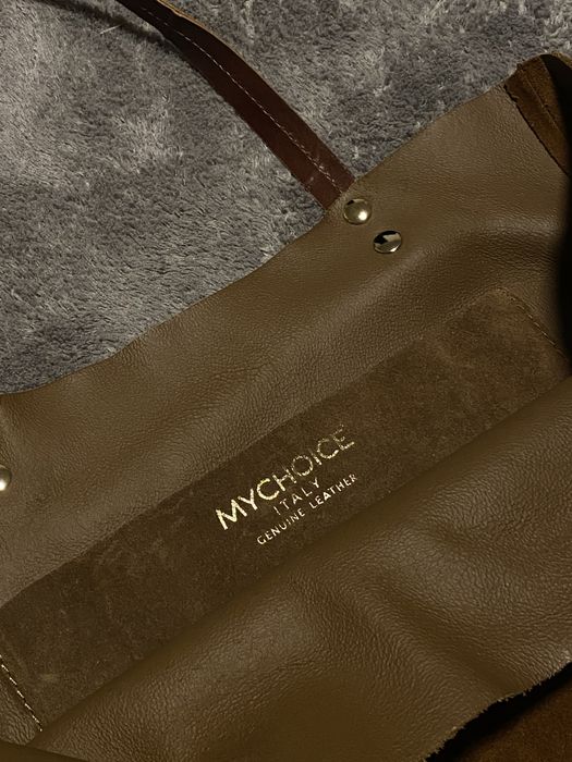 Mychoice Сумка-тоут шопер натуральний замш Італія