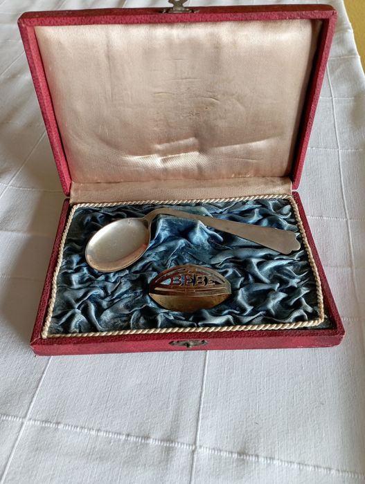 Colher e argola de guardanapo