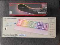 Klawiatura endorfy Pudding Onyx White+Podkładka Genesis Boron 500 RGB