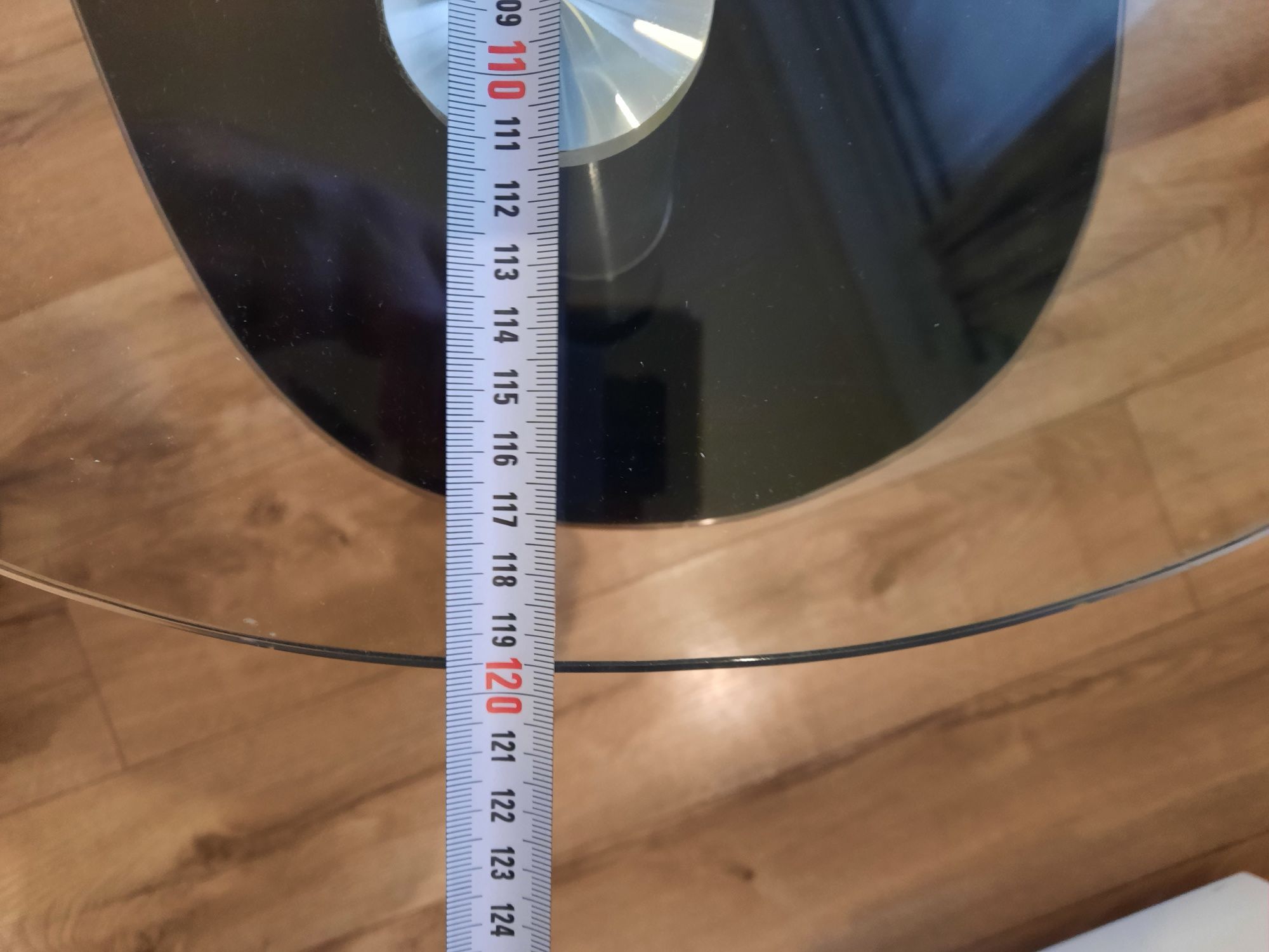 Stolik kawowy szklany dwu poziomowy