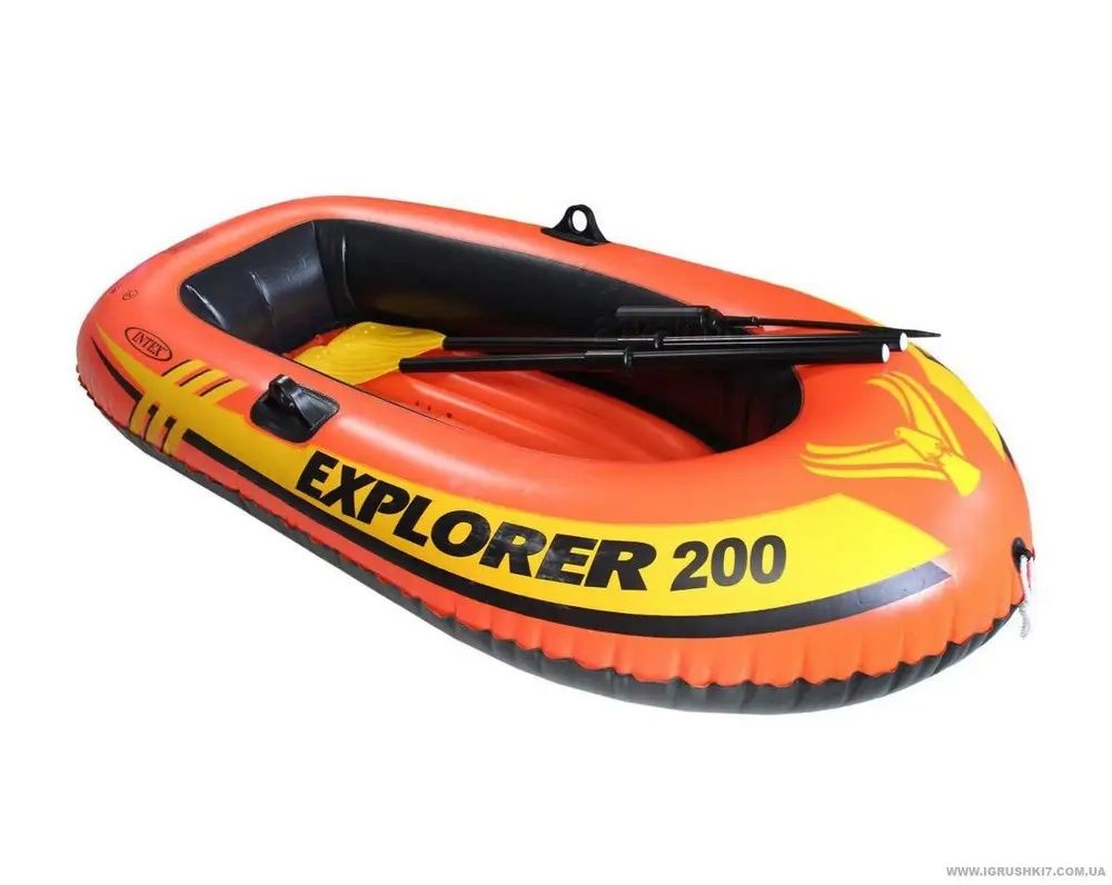 Intex Лодка надувная полутораместная Intex EXPLORER (весла, насос)