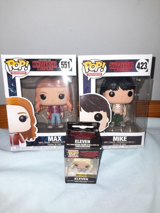 Funko Pop Série Stranger Things Mike 11 Eleven Max coleção pops