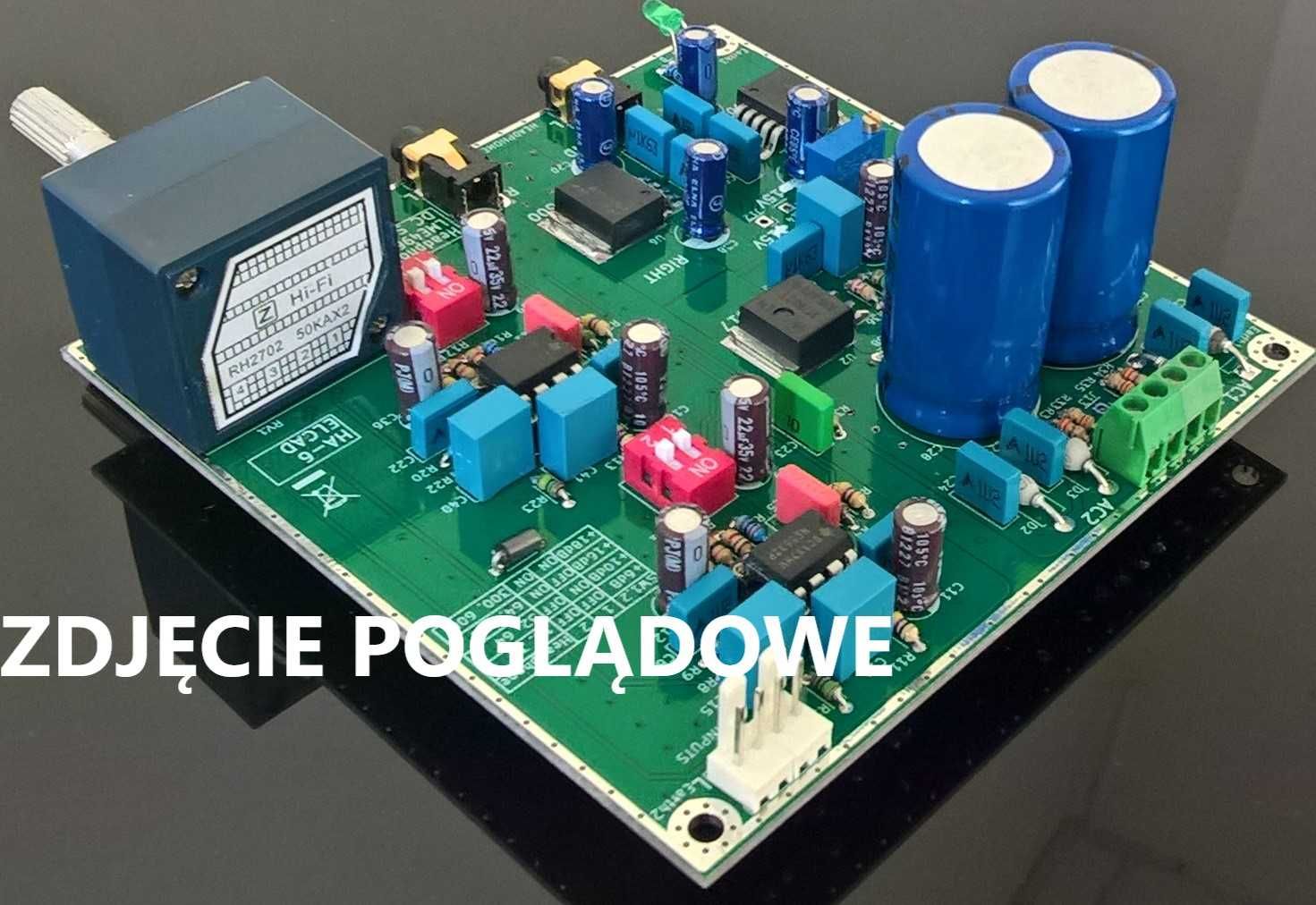 Płytka pcb - wzmacniacz słuchawkowy LME49600