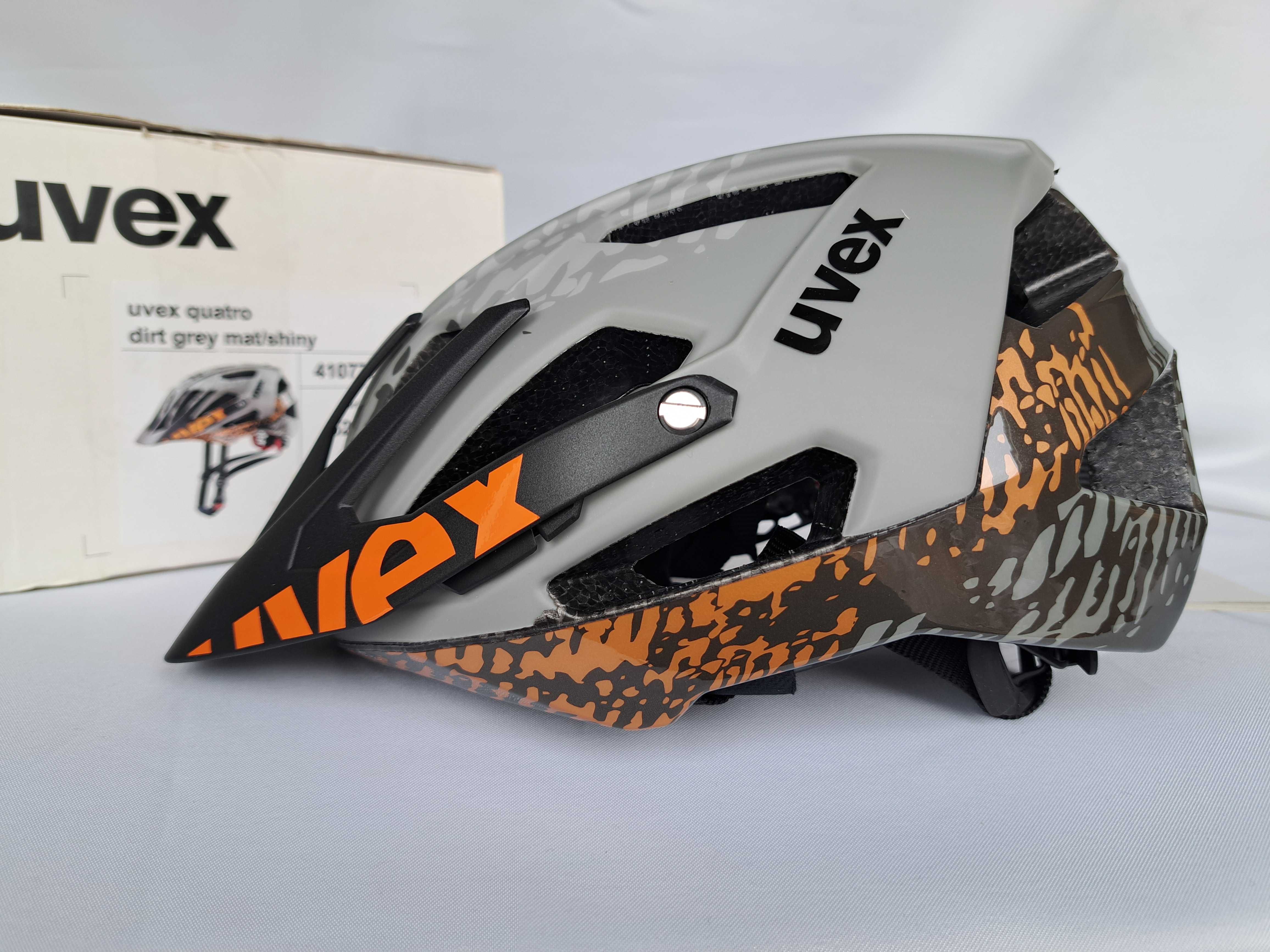 Kask rowerowy Uvex Quatro Dirt Grey Mat Shiny M 52-57cm