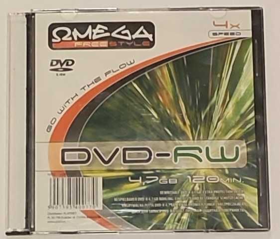 Płyty Omega DVD-RW 4,7GB, 4X, 120 min. 2 szt. Slim