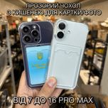 Прозорий чохол з кишенею для фото для IPhone / картхолдер