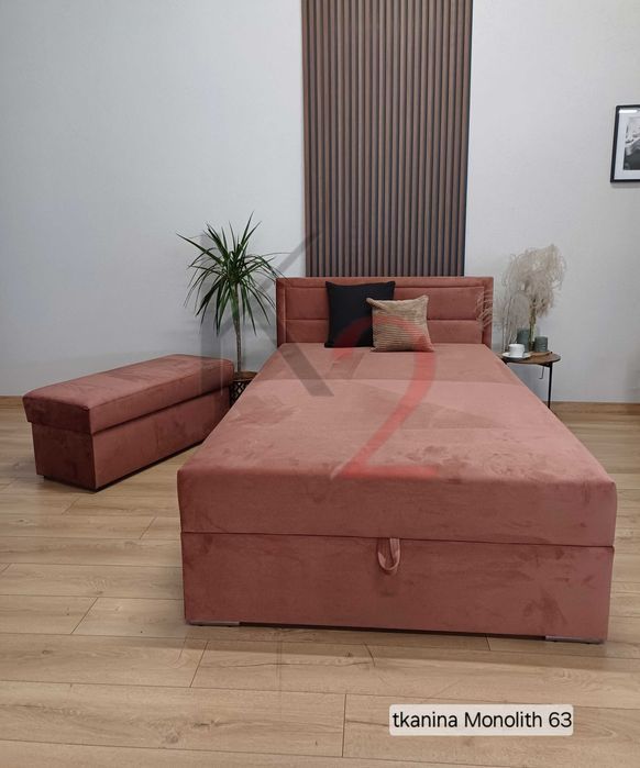 Łóżko dziecięce z materacem z pojemnikiem POD WYMIAR poduszka gratis