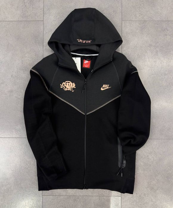 Nike чорна чоловіча кофта з замком худі