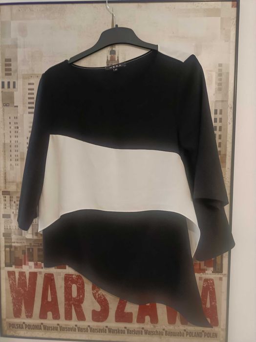 Hera bluzka czarno biała 40