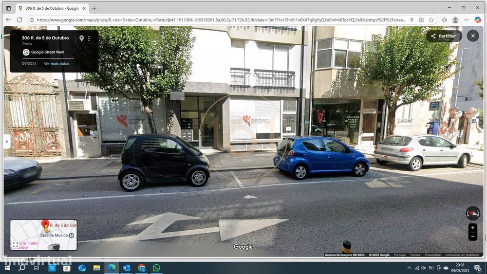 Loja Comercial + cave + logradouro na Rua 5 de Outubro