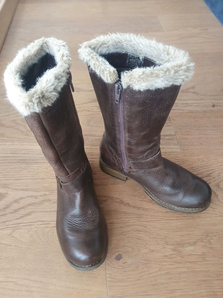Kozaczki botki skórzane roz. 30 / uk12