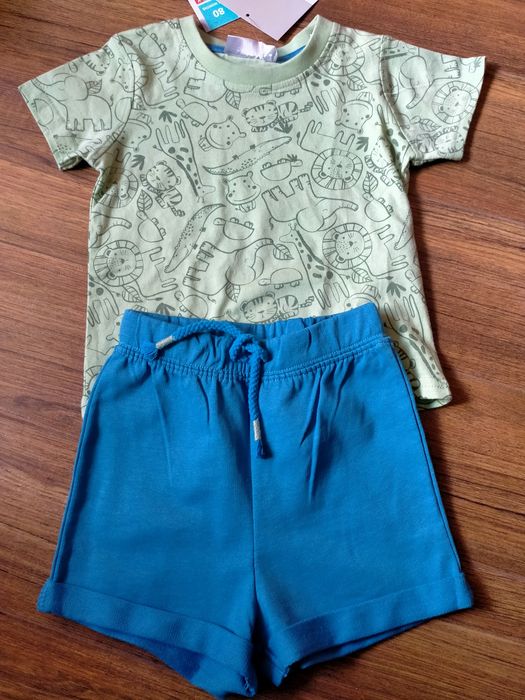 Komplet w zwierzątka r.80