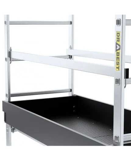 Rusztowanie przejezdne ALUMINIOWE DRABINOWE 4,8m 200kg darmowa dostawa