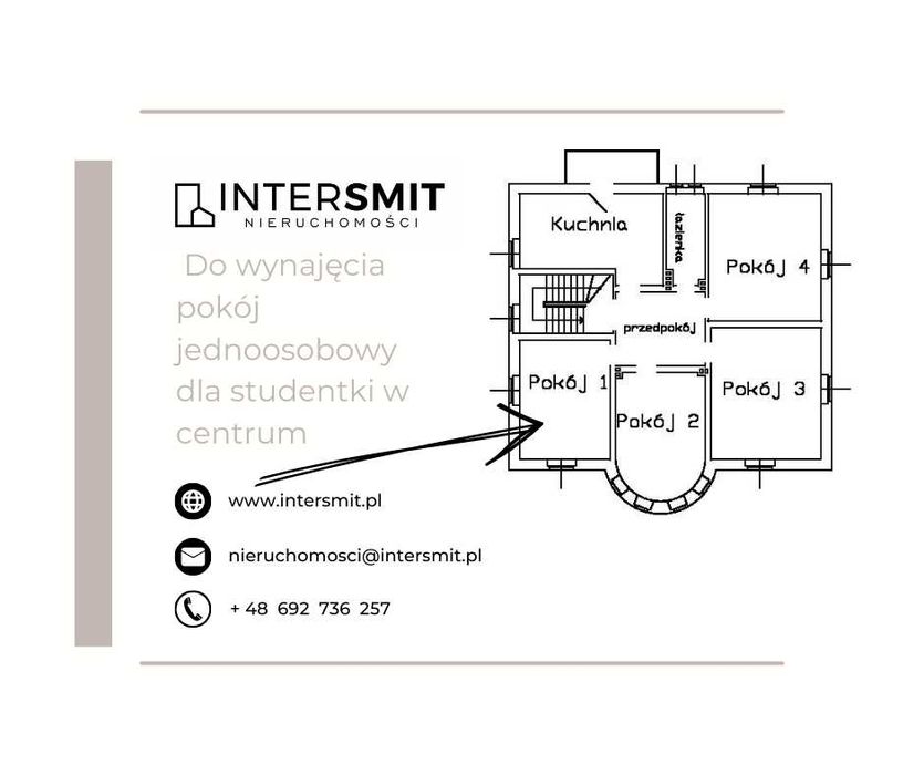 Do wynajęcia duży pokój w centrum miasta !